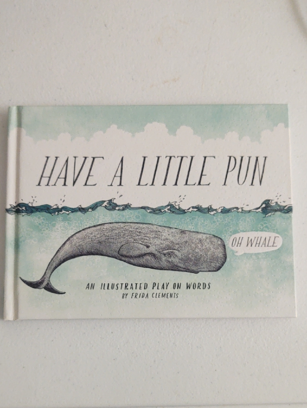 Chronicle Books Have a Little Pun Illustrated Book - Teal, White, Black